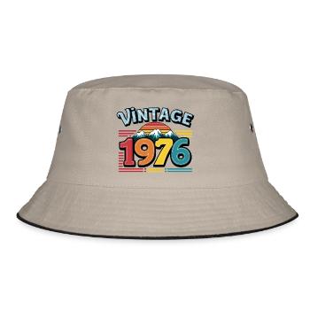 Vintage 1976 Cadeau d'anniversaire 47 ans Homme Fe - Bob - kaki/noir - Devant
