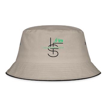LFS Lastenrad-Community - Bucket Hat - Khaki/Schwarz - Vorne