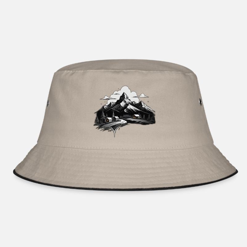 Montagnes suisses - Bob - kaki/noir