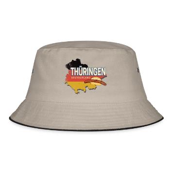 Thuringe Allemagne Souvenir d’État rétro - Bob - kaki/noir - Devant