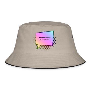 Don't speak Low German, that's possible - Bucket Hat - khaki/black - Front