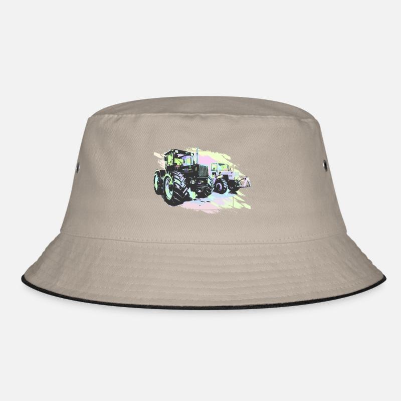 Klassische MB-trac Traktoren - Bucket Hat - Khaki/Schwarz