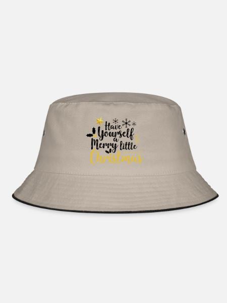 HAVE YOURSELF A MERRY LITTLE CHRISTMAS - Bucket Hat - khaki/black - Front