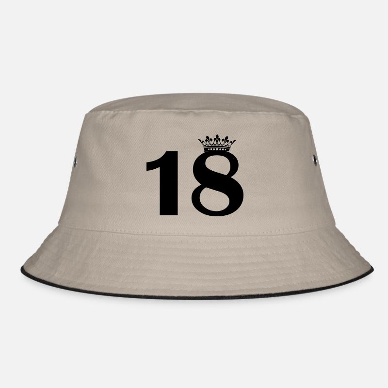 18 krone - Bucket Hat - Khaki/Schwarz