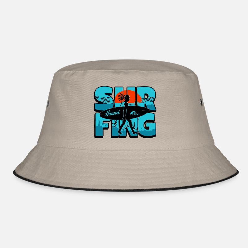 surf hawaii Bucket Hat