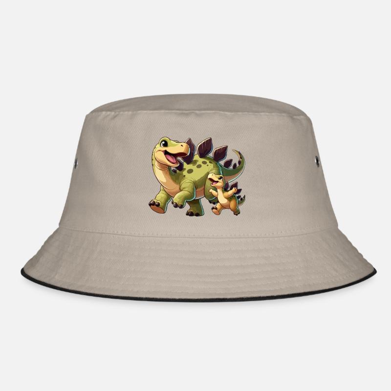 Stegosaurus Mutter und Kind Bucket Hat