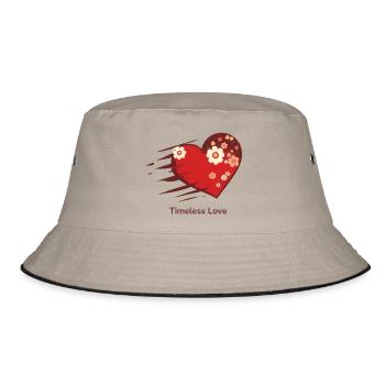 Timeless Love - Bucket Hat - khaki/black - Front
