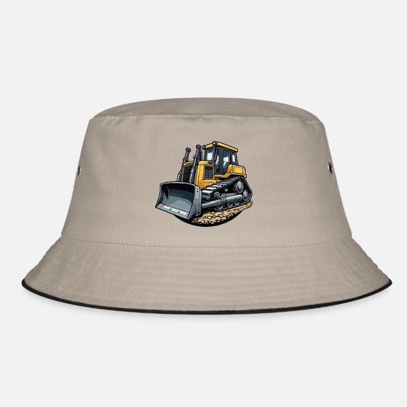 Bulldozer large Bucket Hat