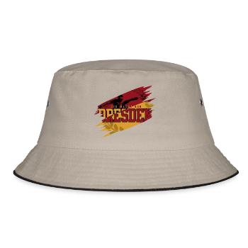 Fussball Dresden Fan Familie - Bucket Hat - Khaki/Schwarz - Vorne