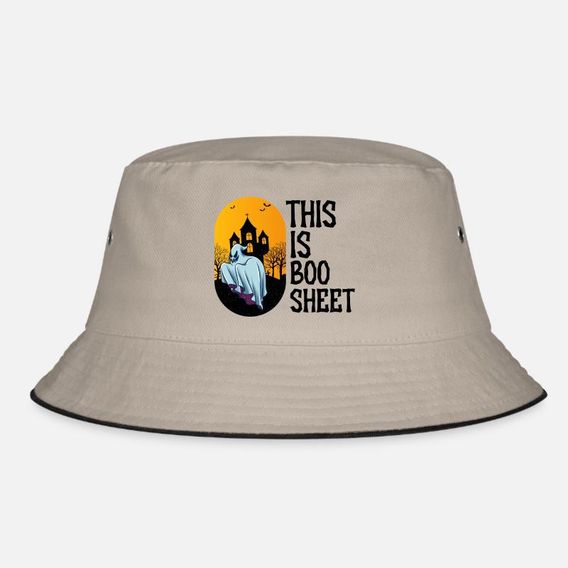 boo sheet artboard 1 - Bucket Hat - khaki/black