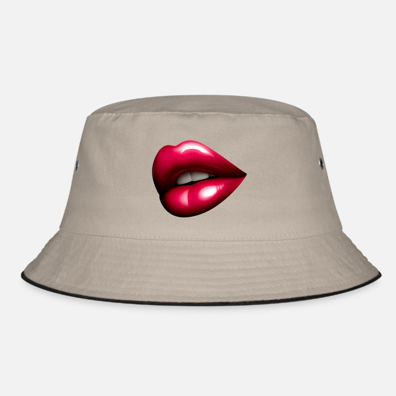 Hübscher roter Mund - Rote Lippe Bucket Hat