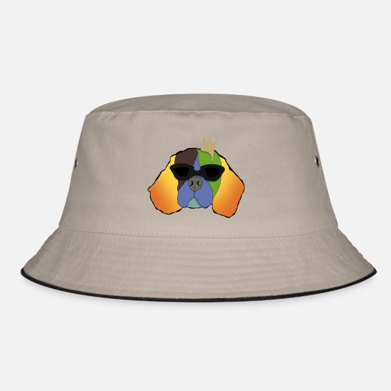 King Einstein - Bucket Hat - Khaki/Schwarz