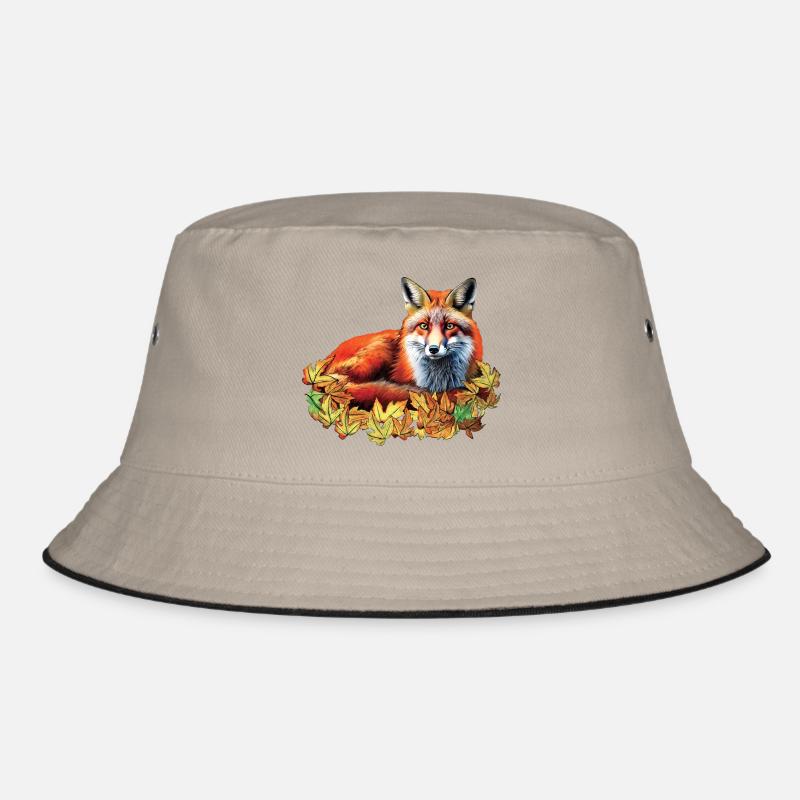 Red fox in autumn Bucket Hat