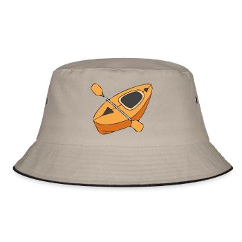 kayak - Bucket Hat - Khaki/Schwarz - Vorne