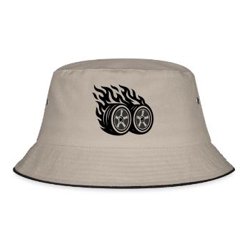 Flamme de pneu de voiture - Bob - kaki/noir - Devant