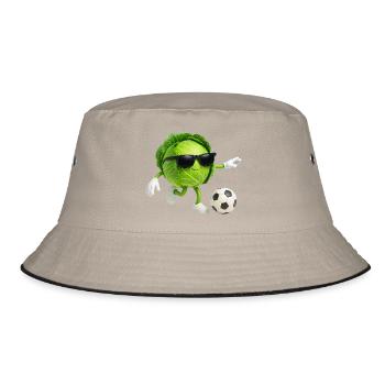 Kohl Fußball - Bucket Hat - Khaki/Schwarz - Vorne