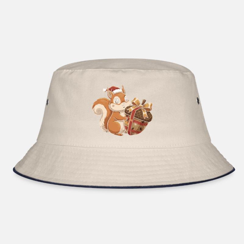Winterfreude Eichhörnchen Geschenk Bucket Hat