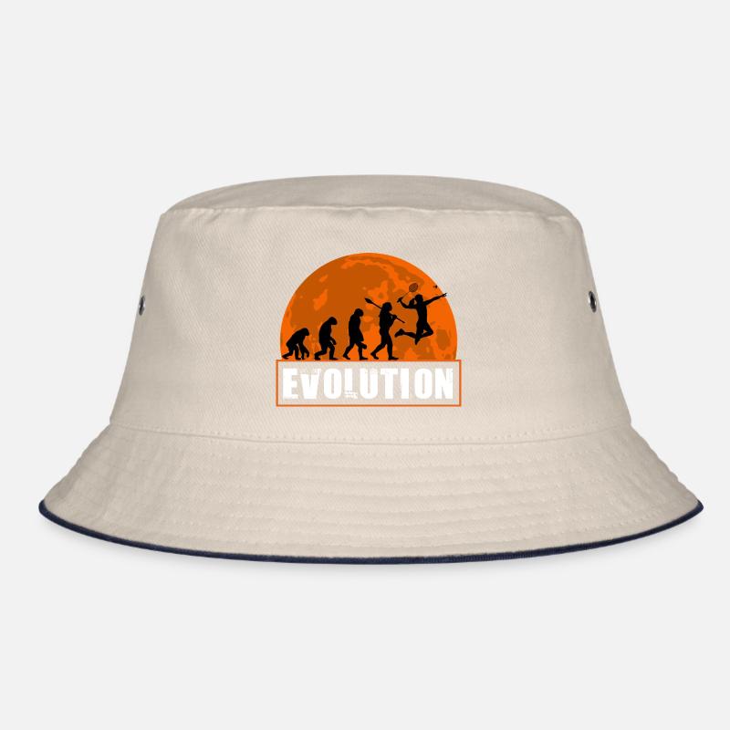 Badminton Evolution Player Smash Schläger Sportkunst Bucket Hat