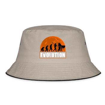 Judo Evolution Martial Arts Lover Judo Player - Bucket Hat - khaki/black - Front