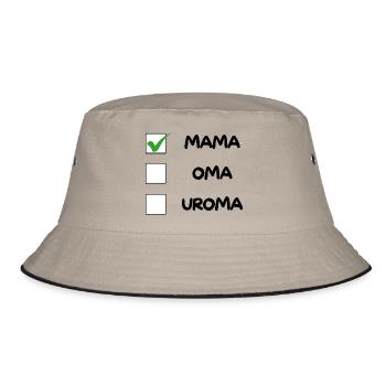 MAMA Checklist - Bucket Hat - khaki/black - Front