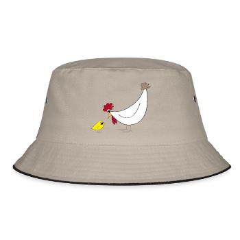 Fans de poulet - - Coq - Poulet fou - Bob - kaki/noir - Devant