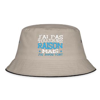 Toujours raison jamais tort - Bob - kaki/noir - Devant