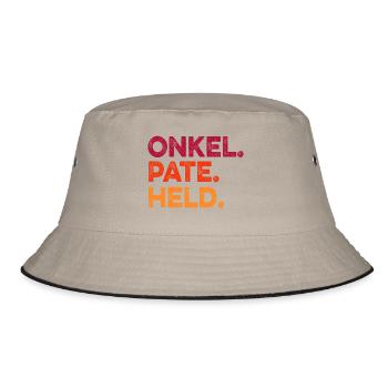 Onkel Pate Held - Bucket Hat - Khaki/Schwarz - Vorne
