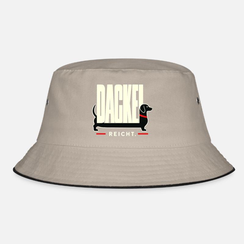 Dackel Reicht Funny Dachshund German Saying Bucket Hat