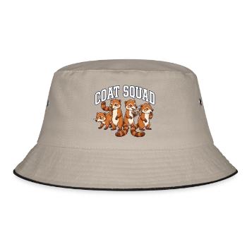 Coatis Crew - Bucket Hat - khaki/black - Front
