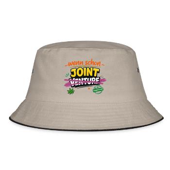 Joint pur - ohne Venture - Bucket Hat - Khaki/Schwarz - Vorne