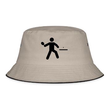 Raquettes de tennis de table, tennis de table - Bob - kaki/noir - Devant