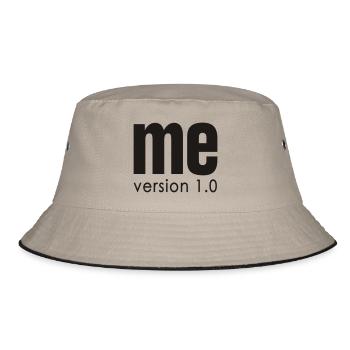 ME version 1.0 NET - Bucket Hat - khaki/black - Front