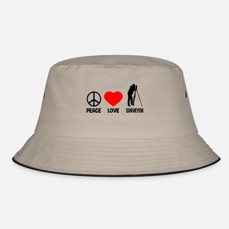 Surveyor Surveyor - Peace Love Bucket Hat