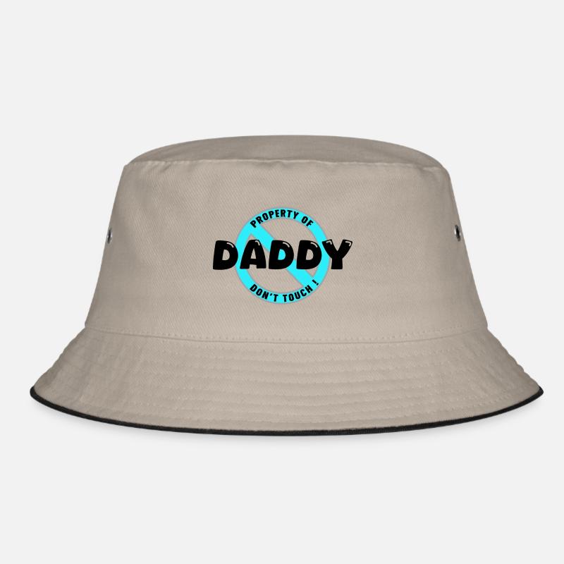 Papas Eigentum, schwarz. In Bucket Hat