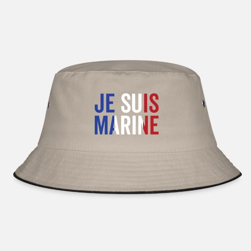Je suis Marine - Bob - kaki/noir