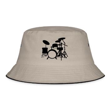 Drums - Bucket Hat - khaki/black - Front