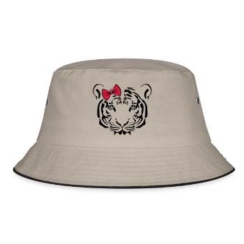 Cute Tiger CUTE EDITION - Bucket Hat - khaki/black - Front