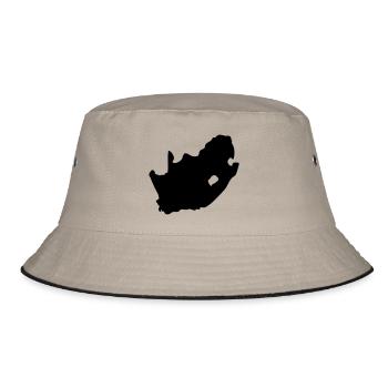 Südafrika - Bucket Hat - Khaki/Schwarz - Vorne