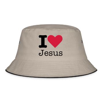 I Love Jesus - Bob - kaki/noir - Devant