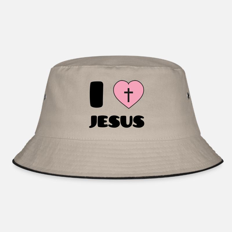 I Love Jesus - Bob - kaki/noir