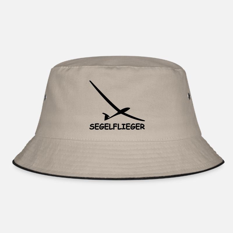 segelflieger - Bucket Hat - Khaki/Schwarz