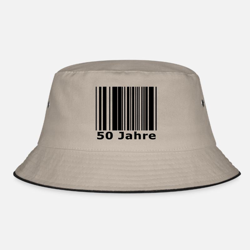 50 - Bucket Hat - khaki/black