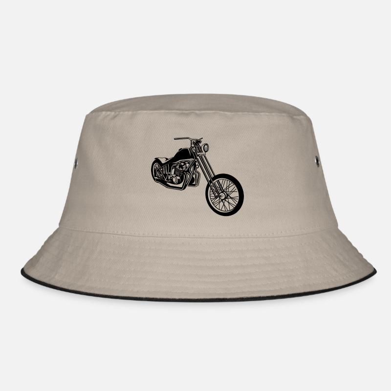 Chopper / Bobber Motorrad 01_schwarz Bucket Hat