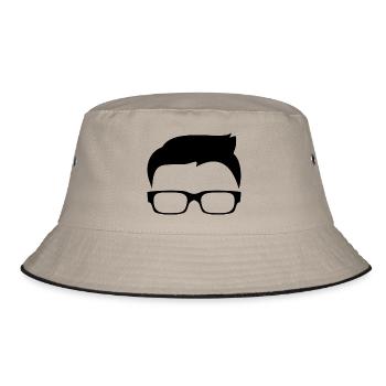 Nerd coiffure lunettes cadeau - Bob - kaki/noir - Devant