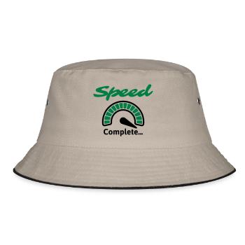 Speed Complete... - Bucket Hat - Khaki/Schwarz - Vorne