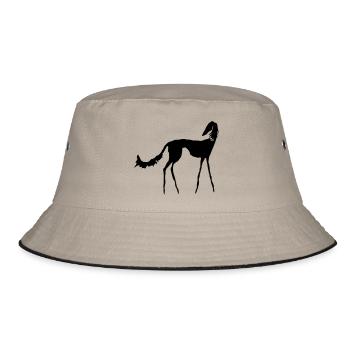 Saluki - Bucket Hat - Khaki/Schwarz - Vorne