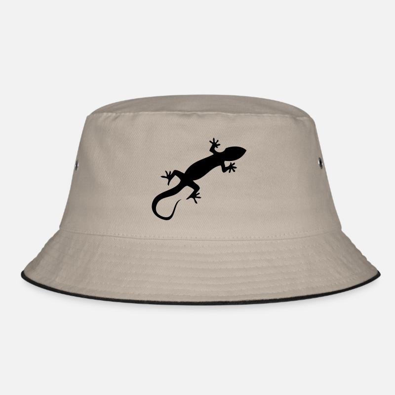 Gecko - Bucket Hat - Khaki/Schwarz