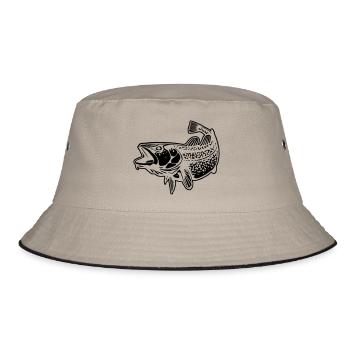 cod - Bucket Hat - khaki/black - Front