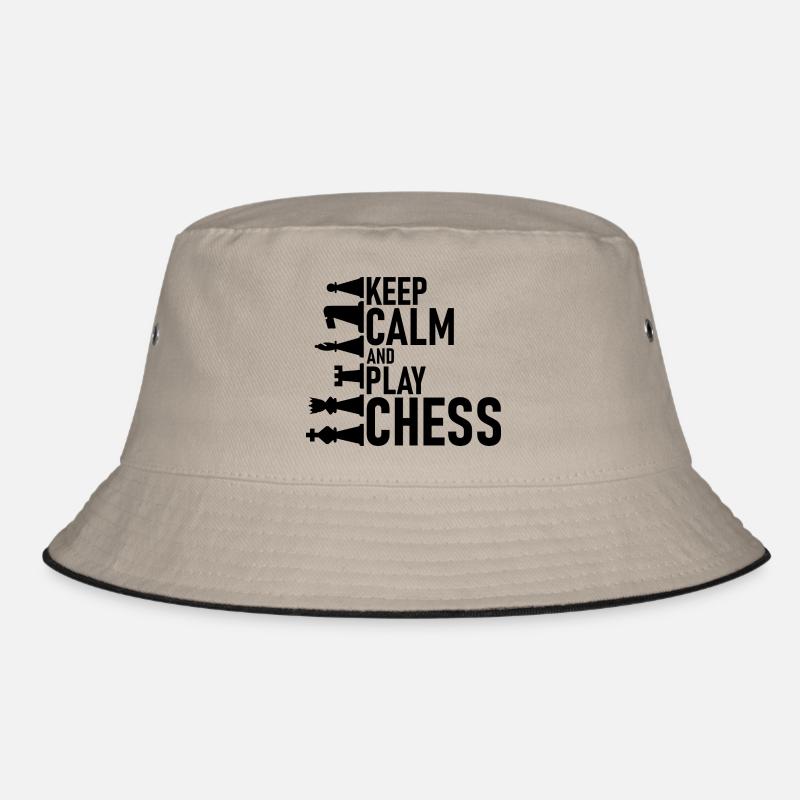 Schach - Bucket Hat - Khaki/Schwarz