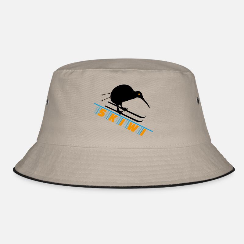 Neuseeland Skiwi hell 01 Bucket Hat